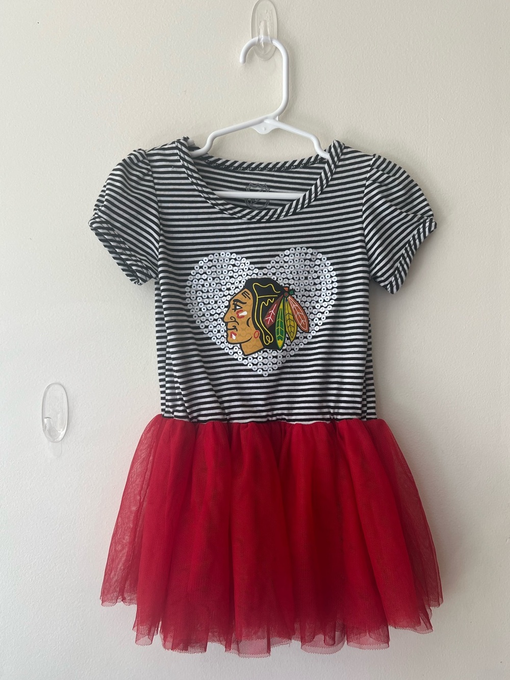 NHL Chicago Blackhawks Toddler Girl Tutu Dress | Size 2T